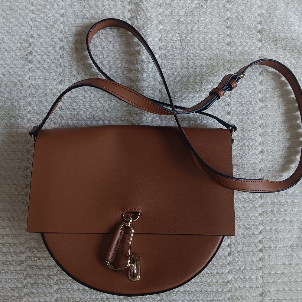 Brown Leather Crossbody Bag